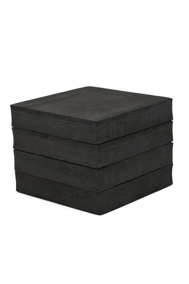 4PCS black 8/4pcs Square Anti Vibration Pad Multifunctional Anti Vibration Mat Non-slip Mat Stand Re