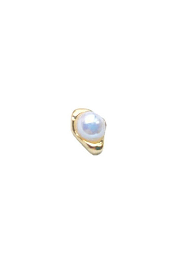 4 10Pcs Baroque Nail Art Accessories AB Pearl Irregular Alloy Flatback Nail 3D Stickers Jewelry For
