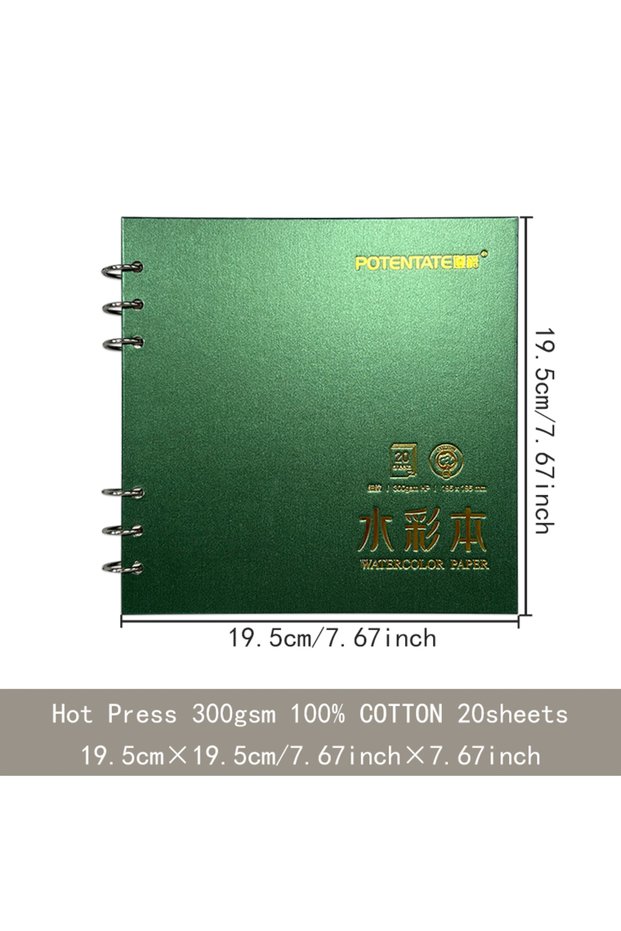 020875 Potentate 300G Watercolor Sketchbook: High-Quality, All-Cotton Paper for Artists