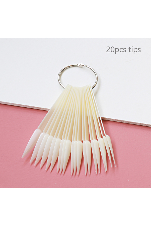 20 natural sharp 80/50/20pcs Nail Display Sticks Nail Swatch False Nail Tips Nail Gel Polish Practic