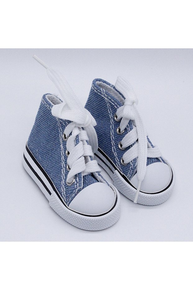 Cowboy 7.5CM Doll Sneakers Assorted Colors Doll Fashion Canvas Shoes for 1/3 1/4 BJD Dolls Toy Hand