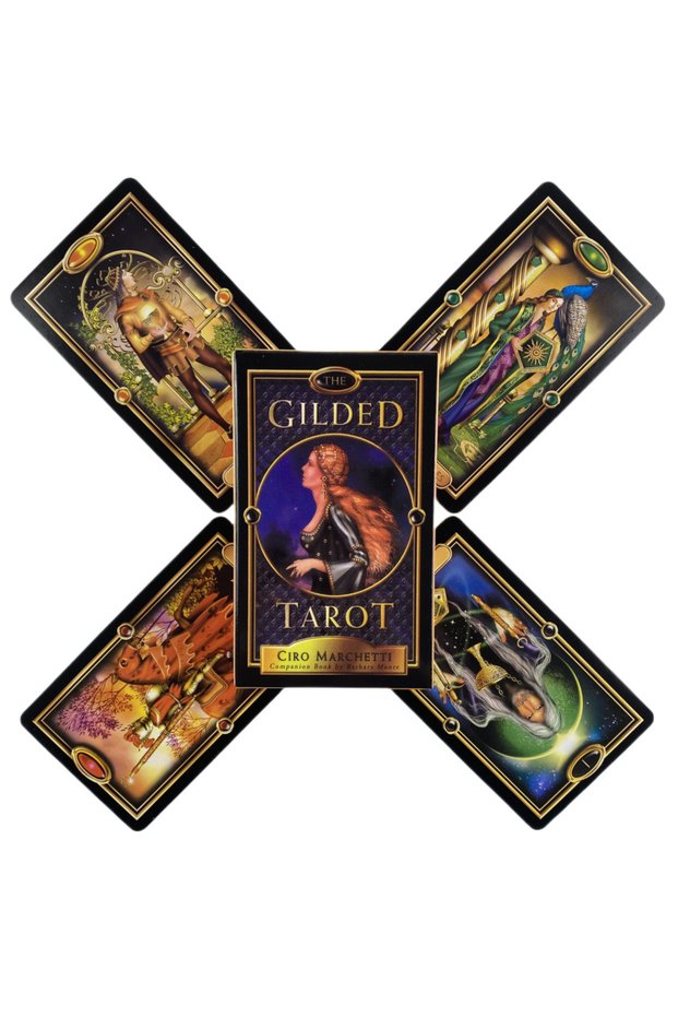 TT23 The Gilded Tarot Cards A 78 Deck Oracle English Visions Divination Edition Borad Playing Games