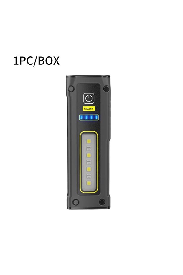 Gray NEW Design Super Bright LED Source Work Lamp with Magnet Alarm SOS Key Chain Power Bank Waterpr