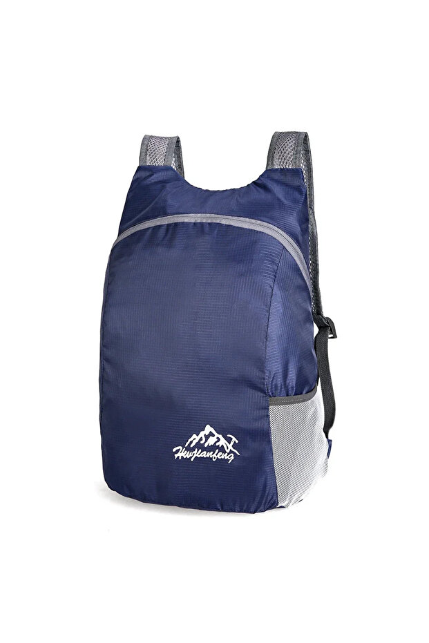 dark blue Outdoor Hiking Bag Lightweight Packable Backpack Foldable Ultralight Travel Daypack Bag Wa