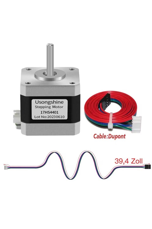 17HS4401-DuPont Nema17 Stepper Motor 17HS4023 17HS4401S 4Motor 2BGYH 4-lead 1.0A 13N.cm for CNC Lase