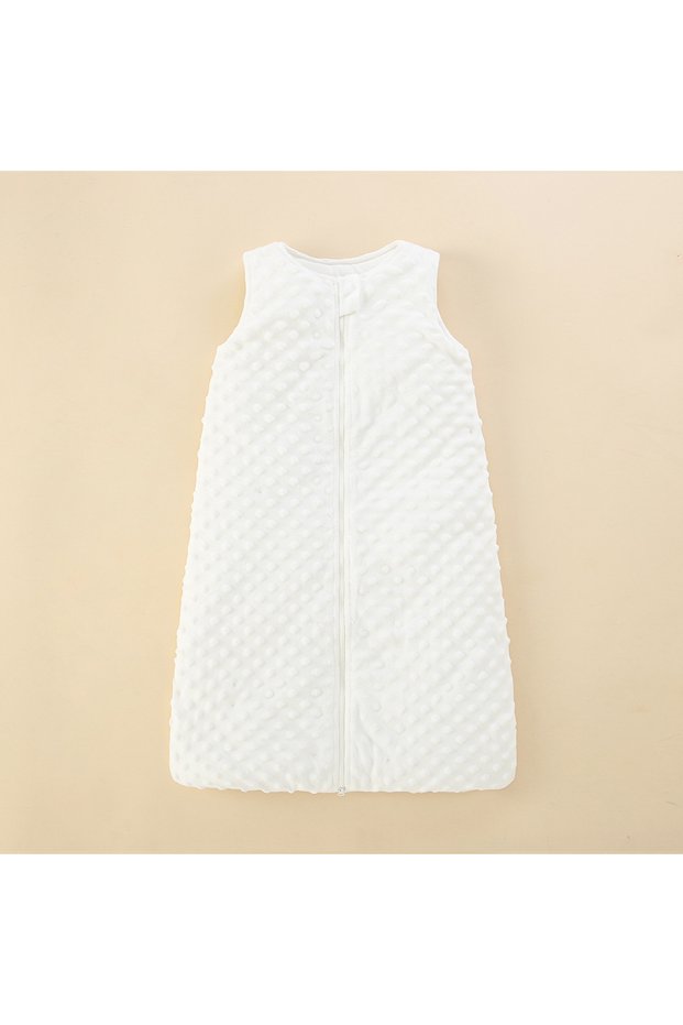 White Baby Wearable Blanket Swaddle Transition Sleeping Bag Sleeveless Soft Newborn Sleeping Bag Wa