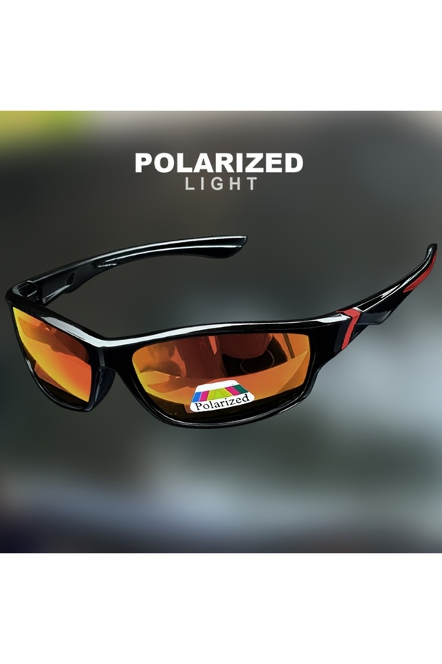 C3-RED 1/3PCS Vintage Sports Sunglasses Men Women Fishing Running Cycling Mountaineering Sport Man S