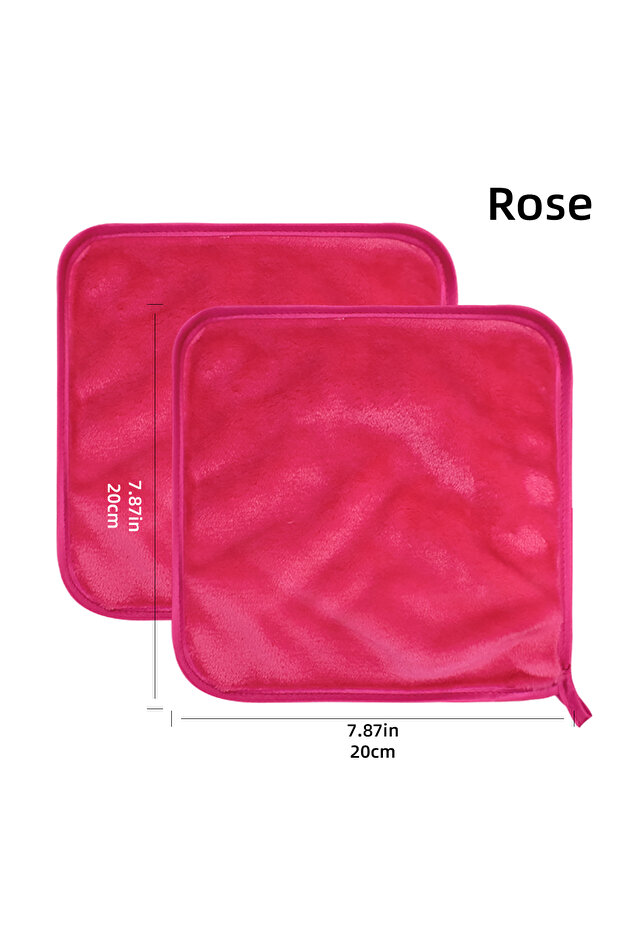 JMJ02-20CM-2PC 2Pcs Makeup Remover Pads Reusable Cotton Pads Makeup Eraser Microfiber Facial Towel F