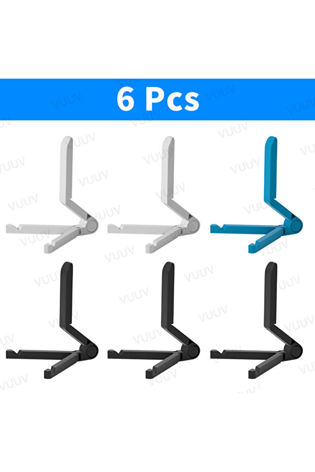 B2 L1 H3-6 Pcs Desktops Stand For Tablet 4.7 to 12.9 inch , Adjustable Folding Bracket Tablet Holder