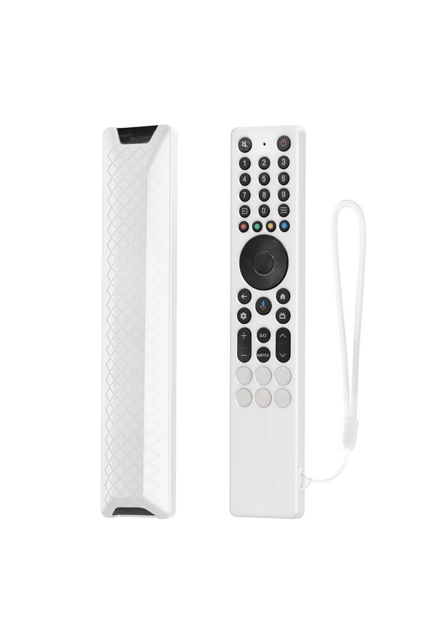 ALLOYSEED WHITE For TCL RC833A Silicone TV Remote Case for Smart TV TCL Remote Control Protection Co
