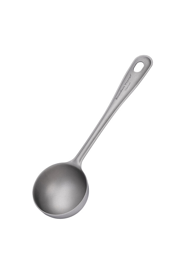 Ti1127T Frosted Boundless Voyage Titanium Coffee Spoon Ground Coffee and Beans Measuring Spoon 1 Pac