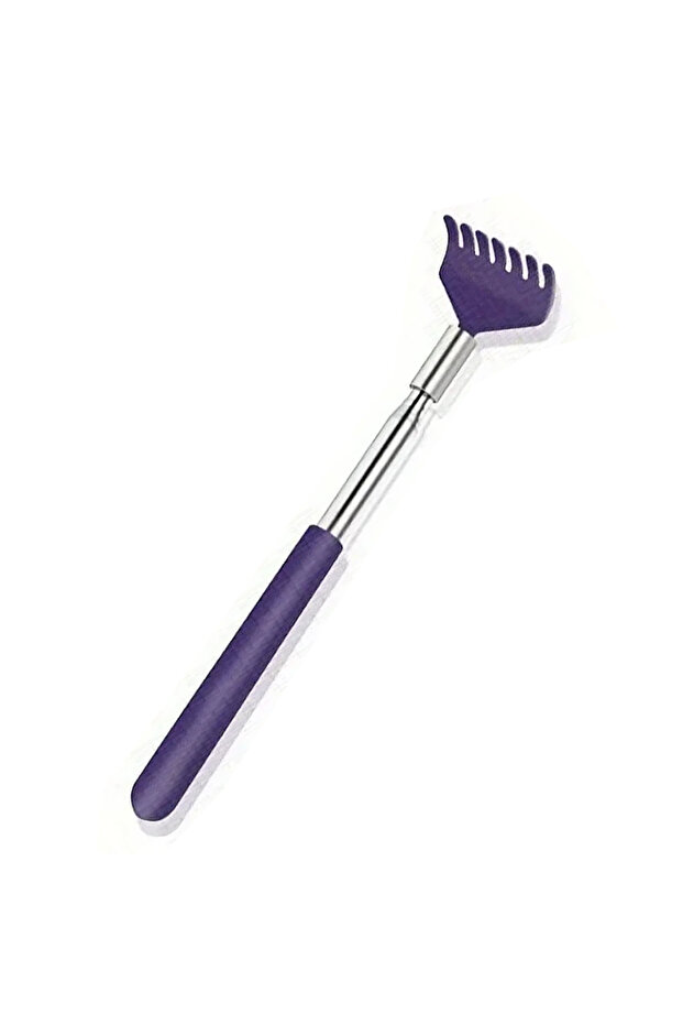 DUTRIEUX PURPLE أداة حك الظهر المحمولة القابلة للتمديد من الفولاذ المقاوم للصدأ، أداة حك الظهر القابلة للتمديد T