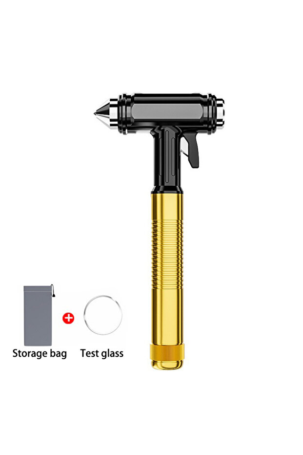 black gold EAFC Car Safety Hammer Car Window Breaker Emergency Hammer Seat Belt Cutter Suitable for