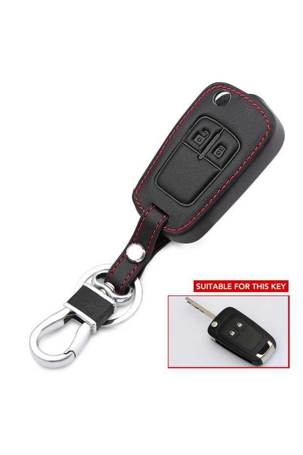 black Leather Key Cover Car Key Case For Opel Insignia Astra J Zafira Corsa D Mokka Meriva For Chevr