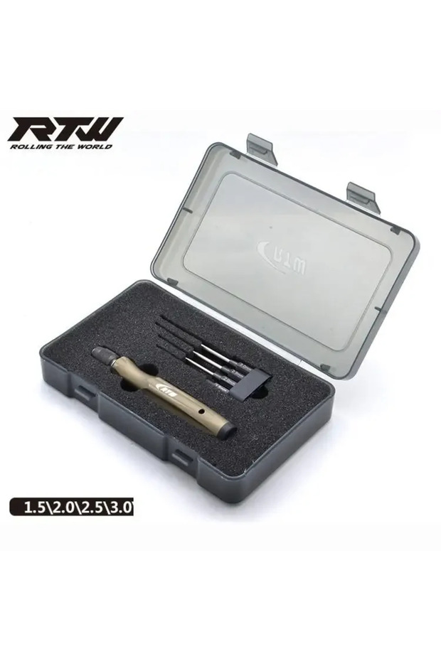 RTW 5 in 1 Hex RTW 5 in 1 Hex Phillips Screwdriver Repairing Tool 1.5/H2.0/H2.5/H3.0mm/PH1 holder he