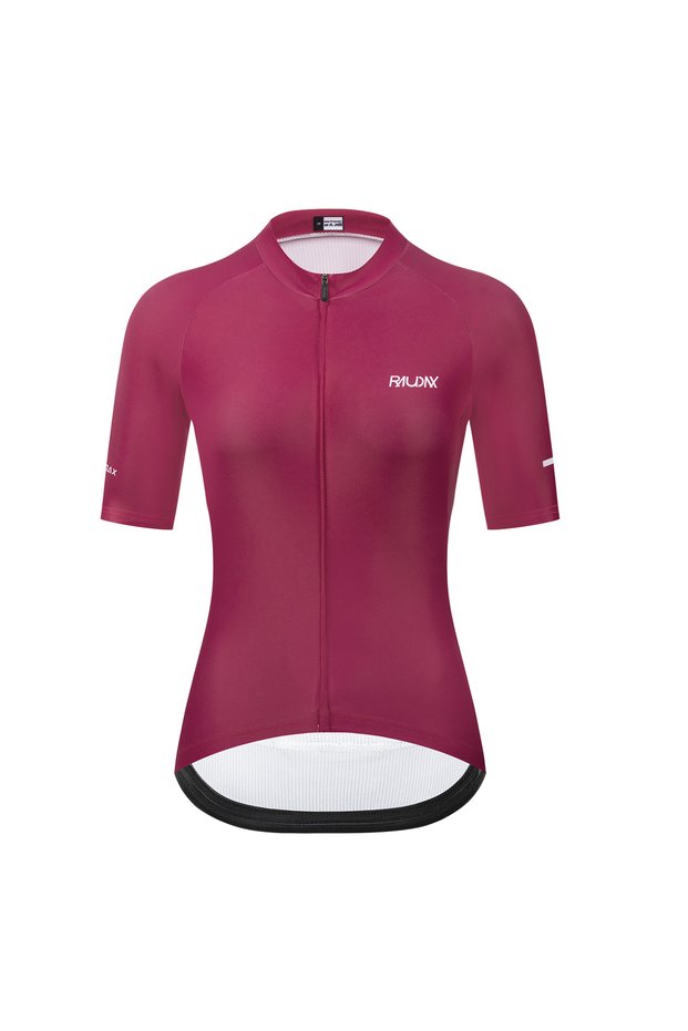 S Red Raudax Women's Cycling Jersey Short Sleeve Racing Tops Bicycle Bike Wear Maillot Cyclist Cloth