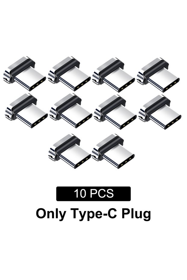 10PCS type c plugs 10Pcs Magnetic Tip for Fonken Magnetic Cable Type C Micro USB Magnet Replacement