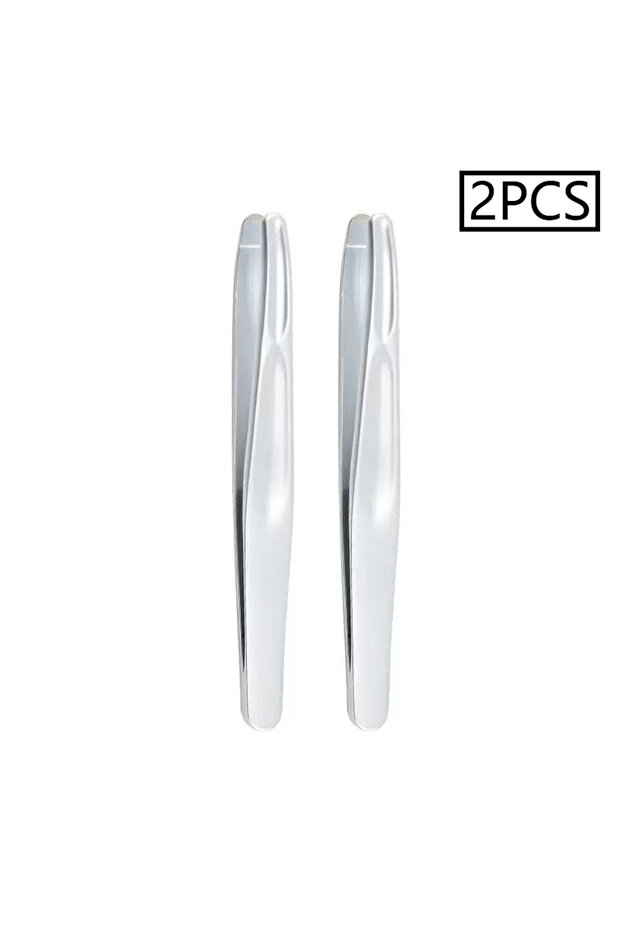 2PCS Silvery Stainless Steel Eyebrow Clips for Precision Beard and Mustache Trimming Gentle on Light