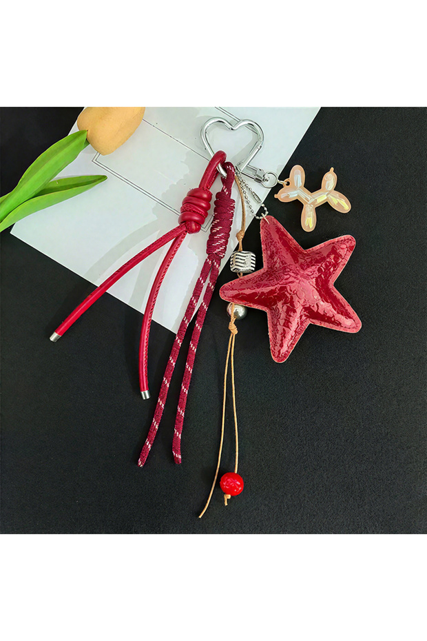 winered Summer Starfish Pendant Fashion High-end Fashion Design Five-pointed Star Braided Rope Bag P