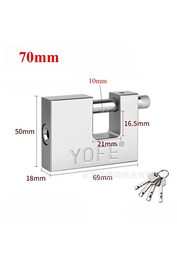 70mm Anti-theft, tamper, waterproof, never rust,so safety security,padlock,locks 50mm, key atom, cop