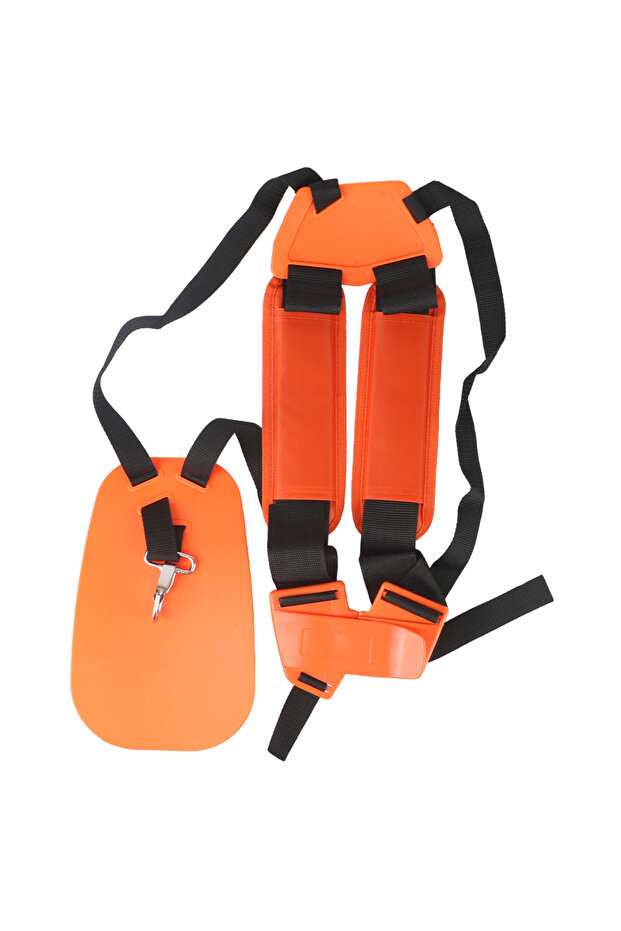 Orange Strimmer Padded Belt W Shape Double Shoulder Harness Strap Comfortable Labor Saving for Brush