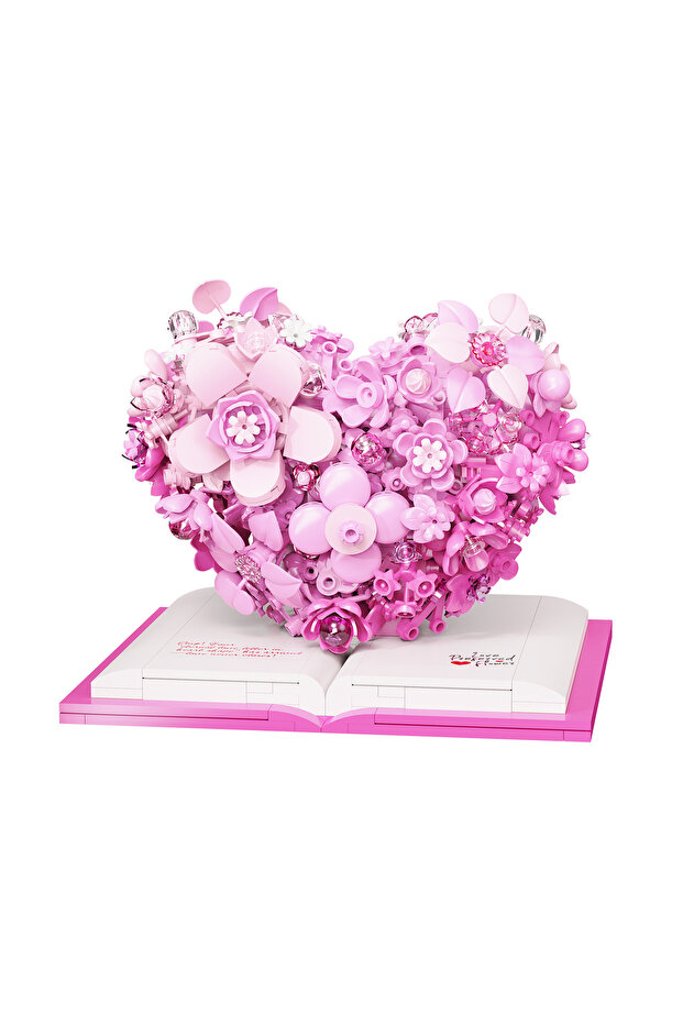 no box 768pcs Romantic love flower sculpture building blocks home decoration assembling toys Valenti