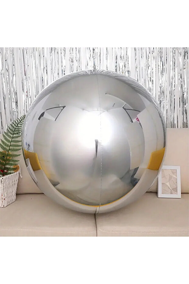 32inch Silver 3pcs 3Pcs 32inch Silver Gold 4D Balloon Foil Mylar Sphere Balloon for Birthday Party W