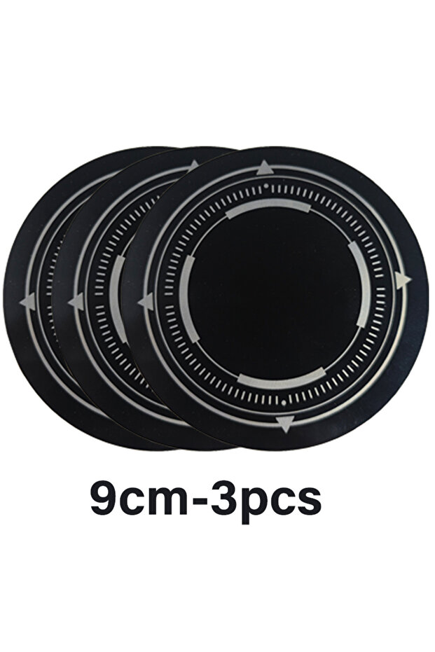 A-3pcs-9cm 1/3pcs New 6/9cm Metal Plate Ring For Magsafe Magnetic Car IPad Holder Radiator Iron Shee