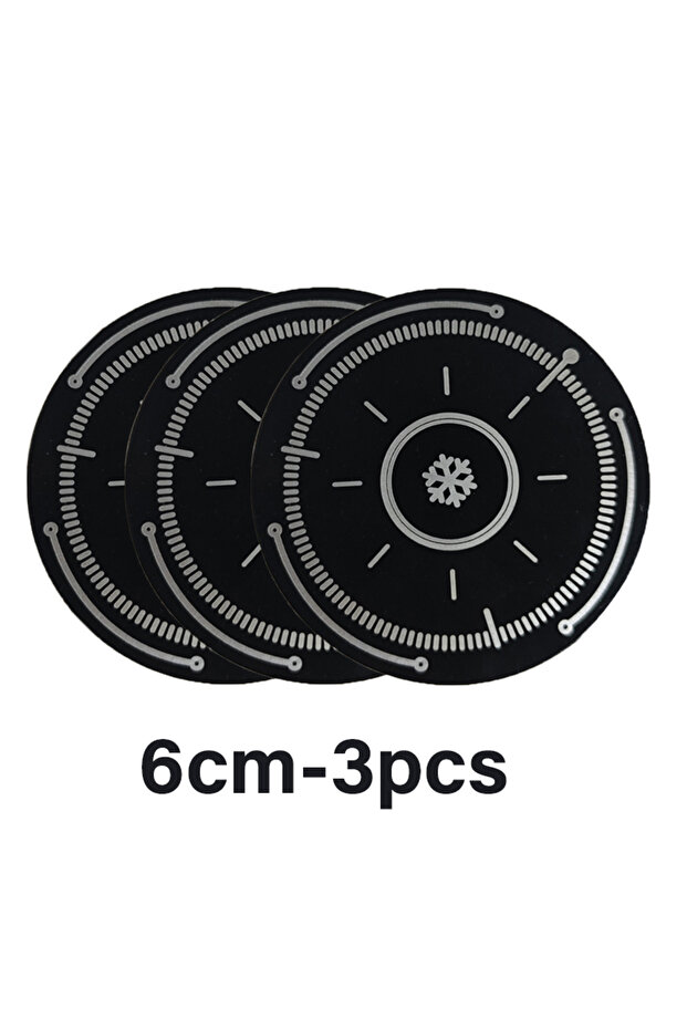 B-3pcs-6cm 1/3pcs New 6/9cm Metal Plate Ring For Magsafe Magnetic Car IPad Holder Radiator Iron Shee