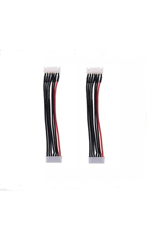 6s XH 20cm 2pcs 24awg 20/30cm 2S/3S/4S/5S/6S Battery Balance Charger Silicone Wire Extension Lead JS