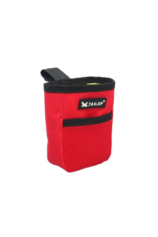 Red Durable Outdoor Portable Dog Snack Training Bag Large Capacity Wear-Resistant Waist Bag for Pupp