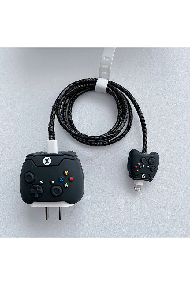 A Cartoon IPhone Charger Protector Case 18W20W EU US Charger Cover Anti Break Scratch Proof Charger.