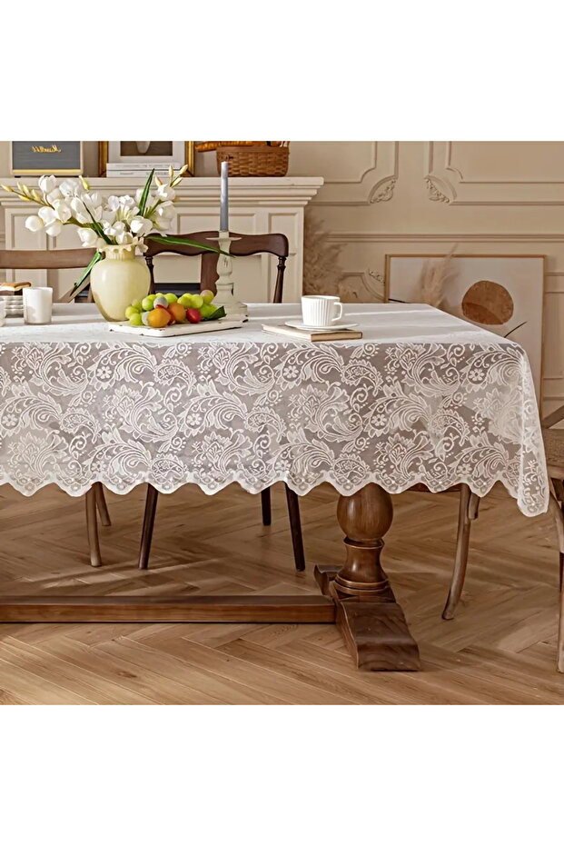 140x100cm fengwei European Beige Phoenix Tablecloth, Weave Items To Decorate Your Home, Suitable For