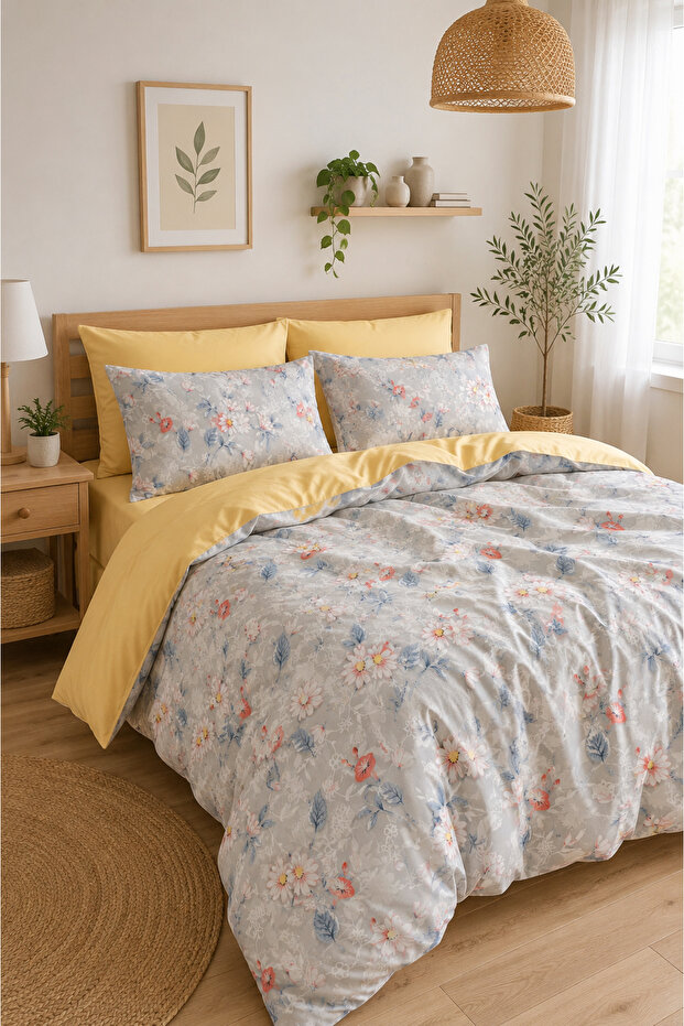 Double Duvet Cover Set Daisy