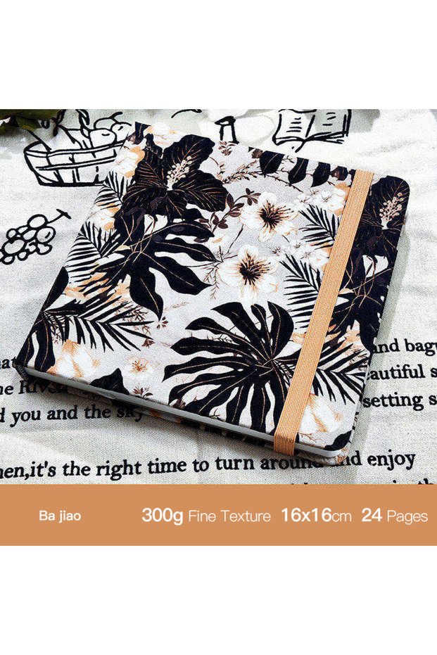 16cm Banana POTENTATE 100% Cotton Watercolor Book 300g 24Sheets Hardcover Watercolor Paper Pads Squa