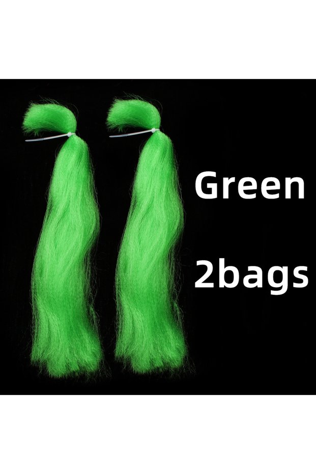 30cm 2bags Green 14 Colors 30CM Streamer Minnow Fibers Kinky Synthetic Fly Fishing Tying Material fo