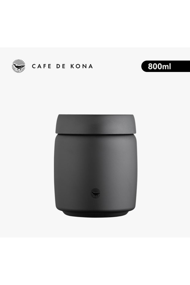800ml (Black) CAFEDEKONA Stainless Steel Sealed Tank Stainless Steel Vacuum Sealed Canisters For Cof