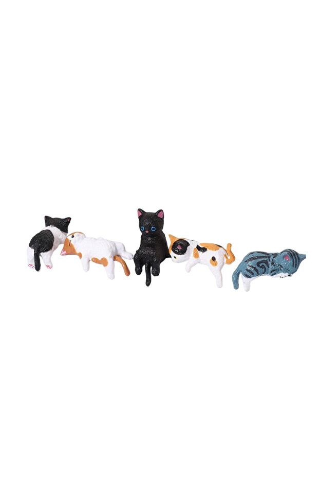 Style A Small Cat Statue Shelf Table Miniature Animal Ornaments Desk Gifts 3D Craft Figurine Compute