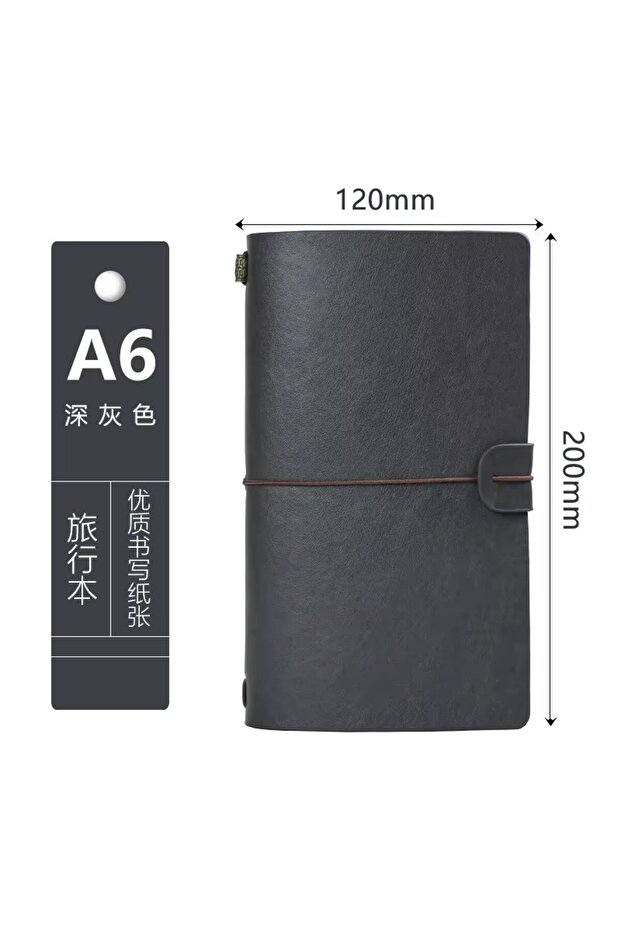 A6 1-1 Creative Notebook Travel Ledger A6 Loose-leaf Simple Diary Retro Portable Ledger