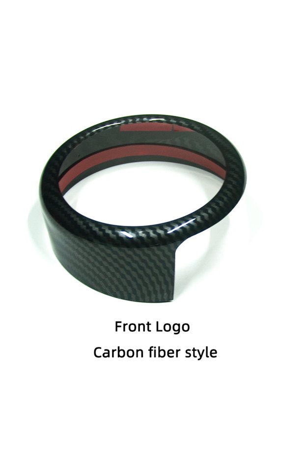 front logo-carbon Logo Decoration Ring Front Badge Trunk Emblem Cover, Car Exterior Stickers for Alf