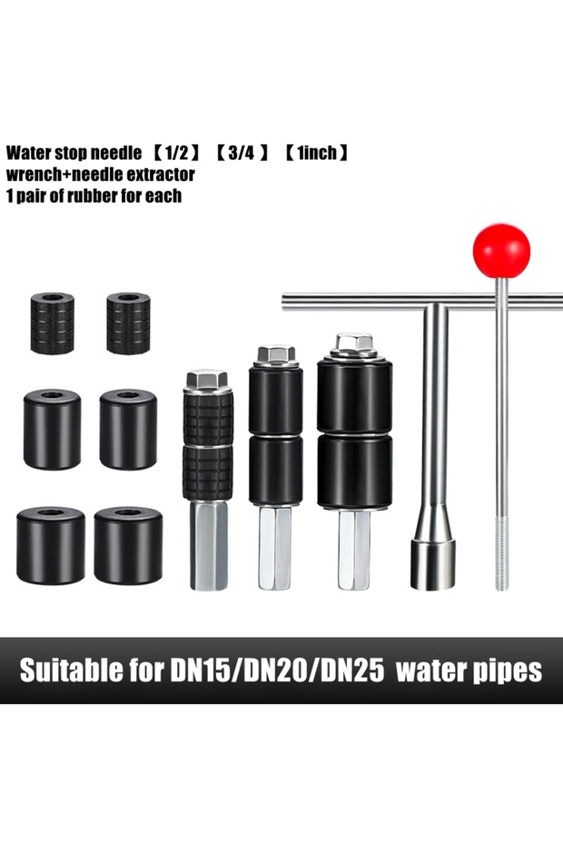 11pcs set Universal Hot-melt Water Stop Pin Kitchen Floor Bathroom Plugging Repair Plumbing Tool PPR