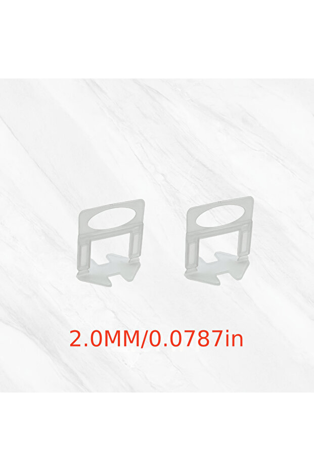 100Pcs 2.0mm 270Pcs Clips and 90Pcs Plastic Tile Leveling System with 1 Pliers Tool (Also Available