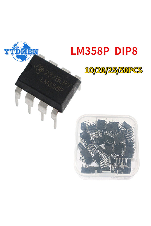 YTDMEN 25pcs with box 10/20/50PCS LM358P LM358 Operational Amplifier DIP8 IC Chip Kit Integrated Cir