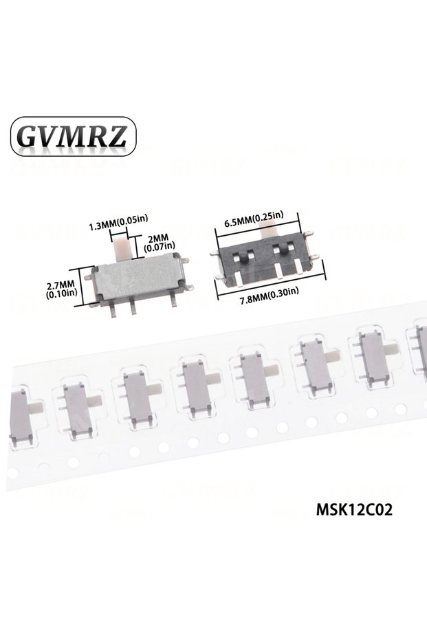 Type 4 20PCS MSK12C01/02 MSK23D19 MSS22D18 Mini Miniature DIP SMD 3PIN 6PIN 8PIN Slide Switch Handle