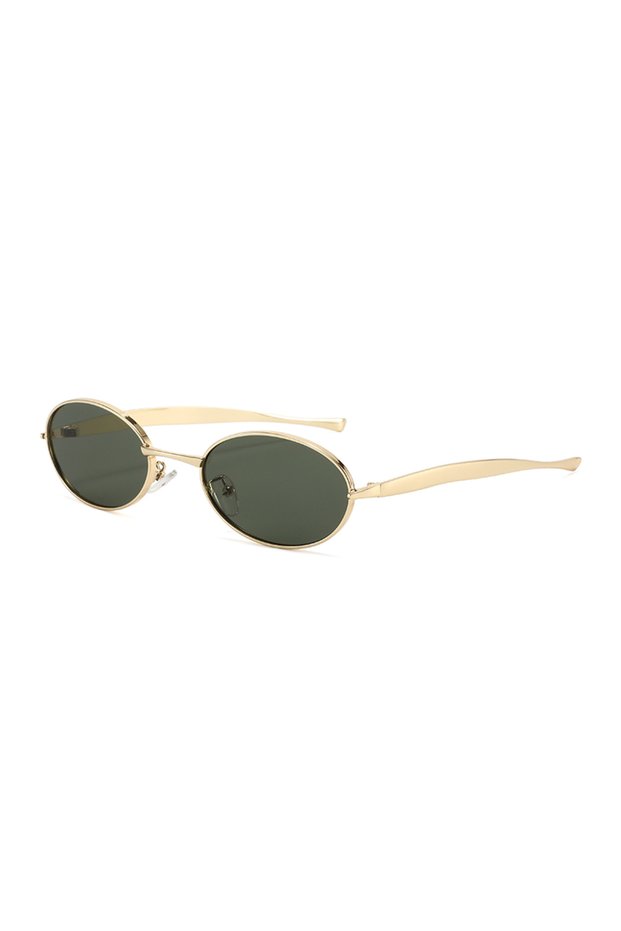 green Hiking 1/3pcs New Small Oval Anti Light Glasses 2025 Women Y2K Metal Frame Luxury Brand Shades