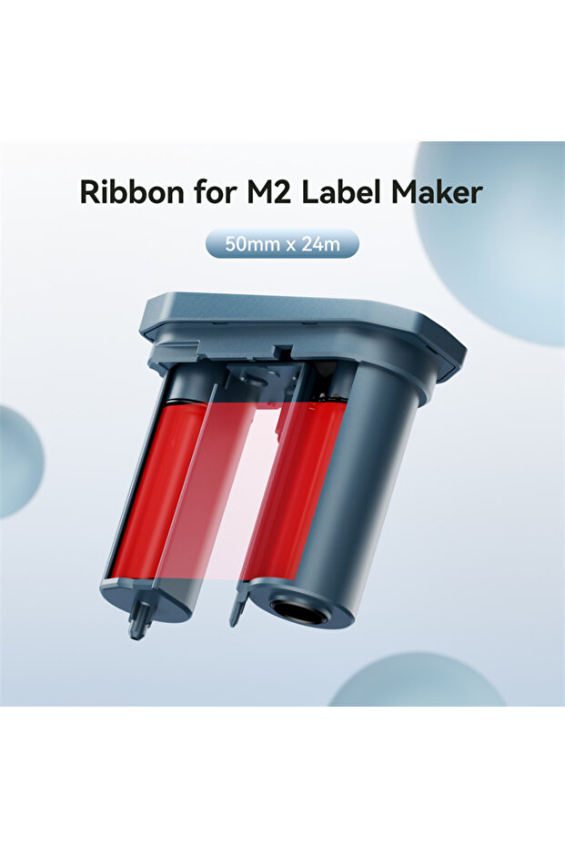 Red Ribbon Special Carbon Ribbon for Niimbot M2 Label Printer Label Ribbons Barcode Label Maker Colo