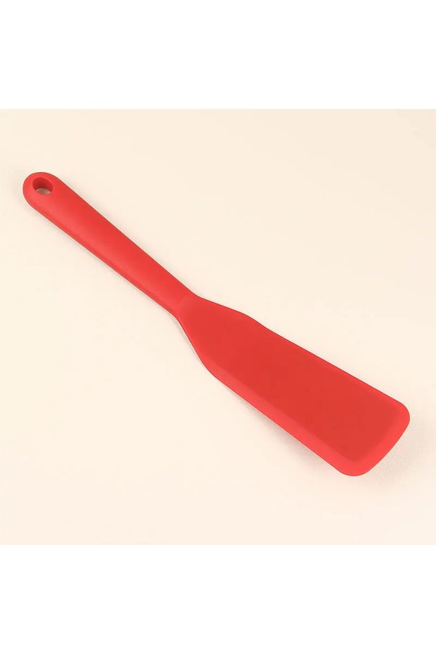 red 7 Color Silicone Frying Shovel Non-stick Surface Kitchen Pancake Fried Egg Transfer Shovel Steak