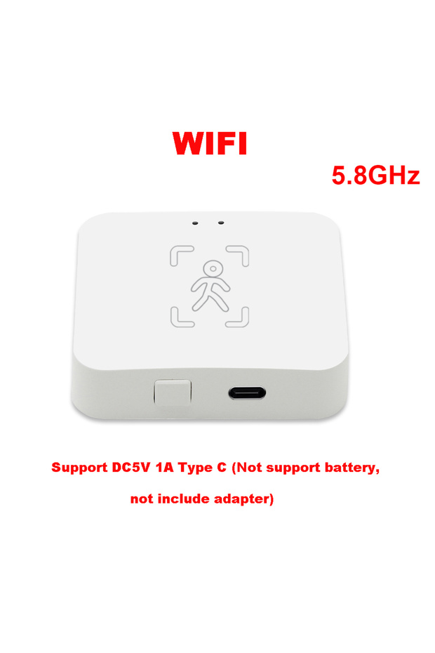 WiFi Version Tuya WiFi or Zigbee Human Presence Sensor MmWave Radar Detector With Luminance Sensor F