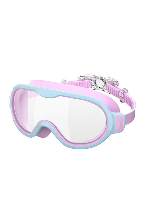 Color-06 Kids Swimming Goggles Large Frame No Leaking Waterproof Wide View Clear Vision Anti-Fog Ant