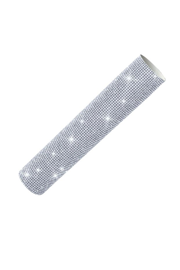 Silver Bedazzled Rhinestone Wireless Microphone Cover, Cordless Mic Sleeve Pink, Blue, Colored for D